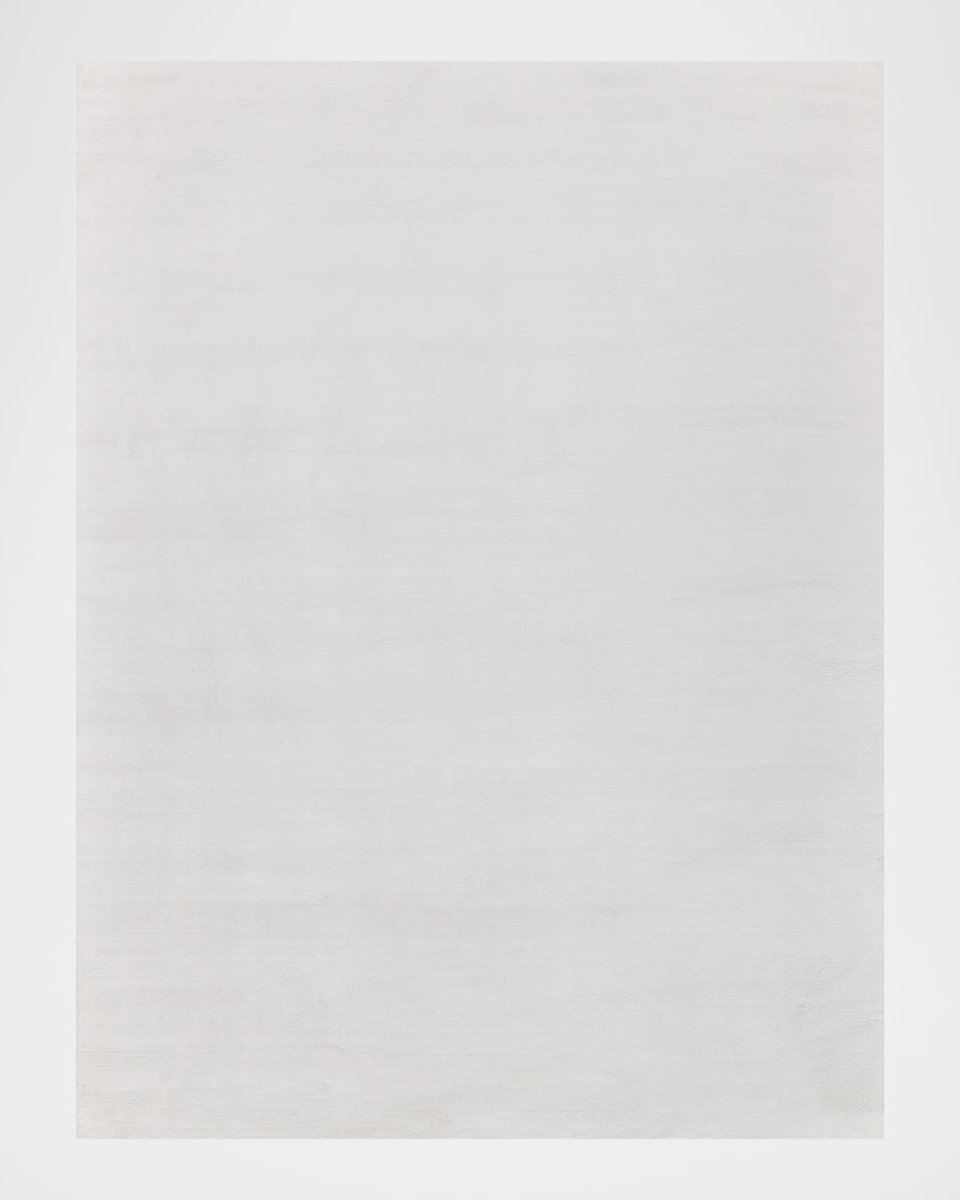 Velutto Hand-Loomed White Rug, 8' x 10'